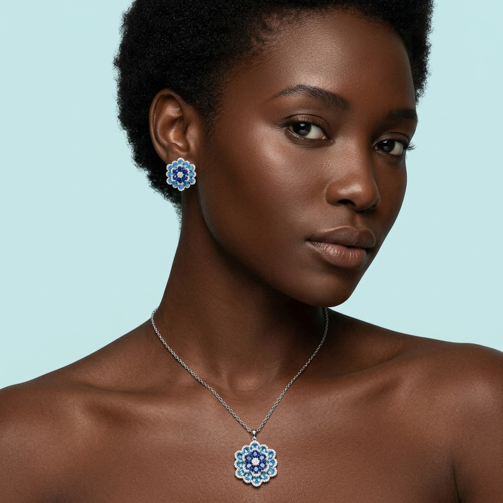 Blue Flower Set