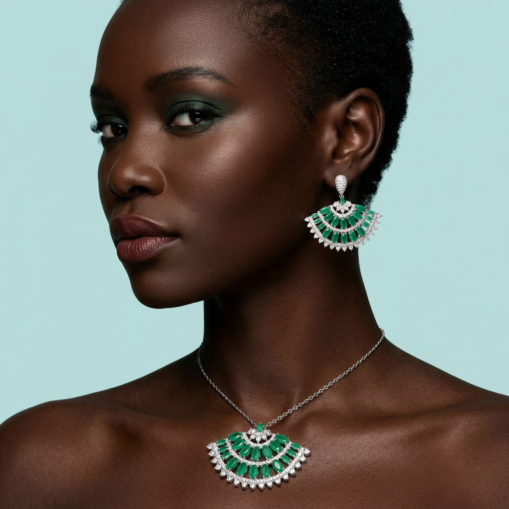 Green Fan Set
